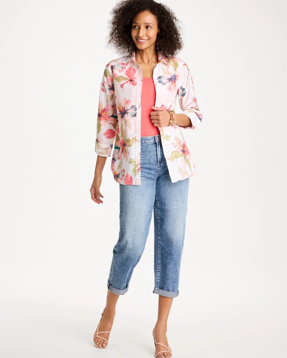 No Iron Stretch Croix Collage Shirt