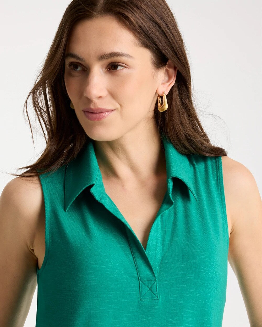 Collared Tunic Tank