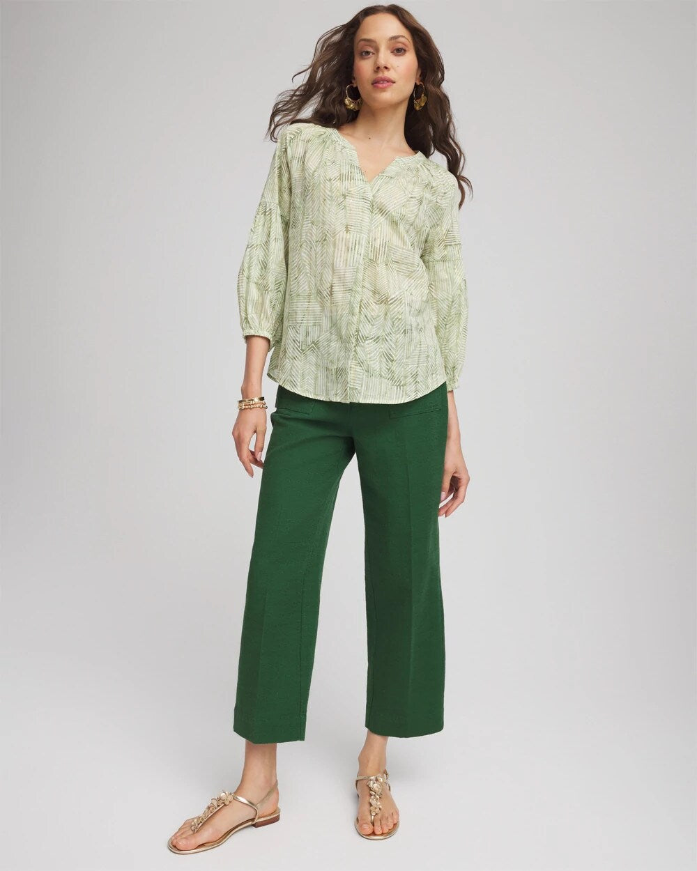 Petite Cropped Straight-Leg Pants