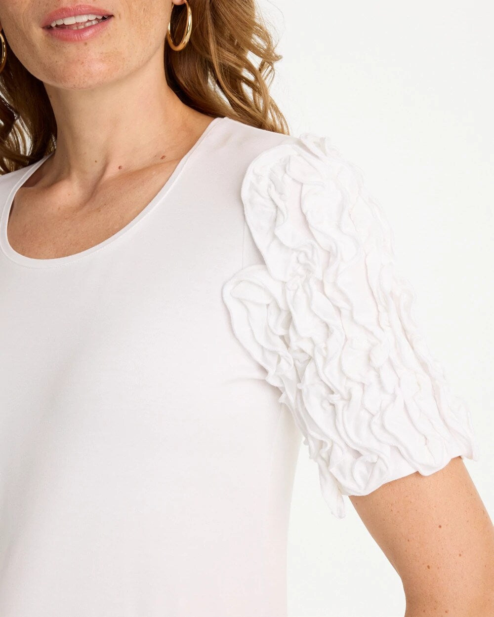 Knit 3D Sleeve Tee