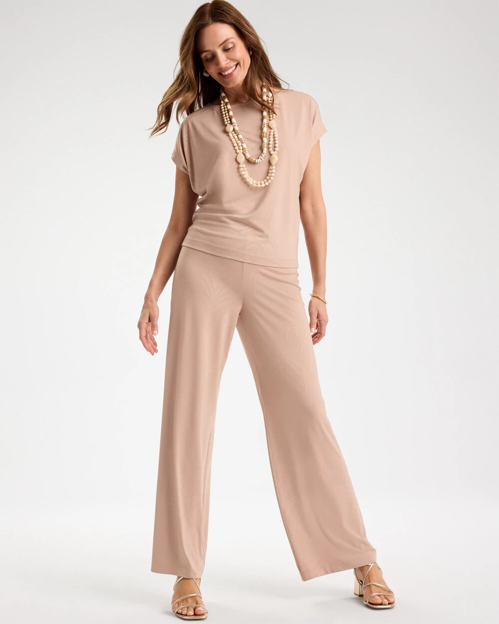 Travelers Palm Embossed Knit Pants