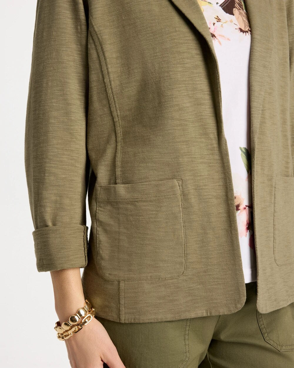Slub Knit Blazer