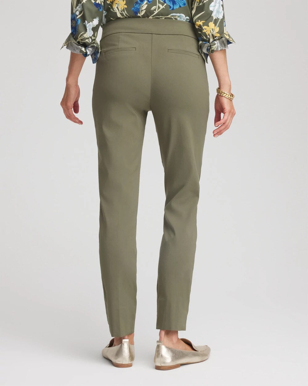 Brigitte Slim Pull-On Ankle Pants
