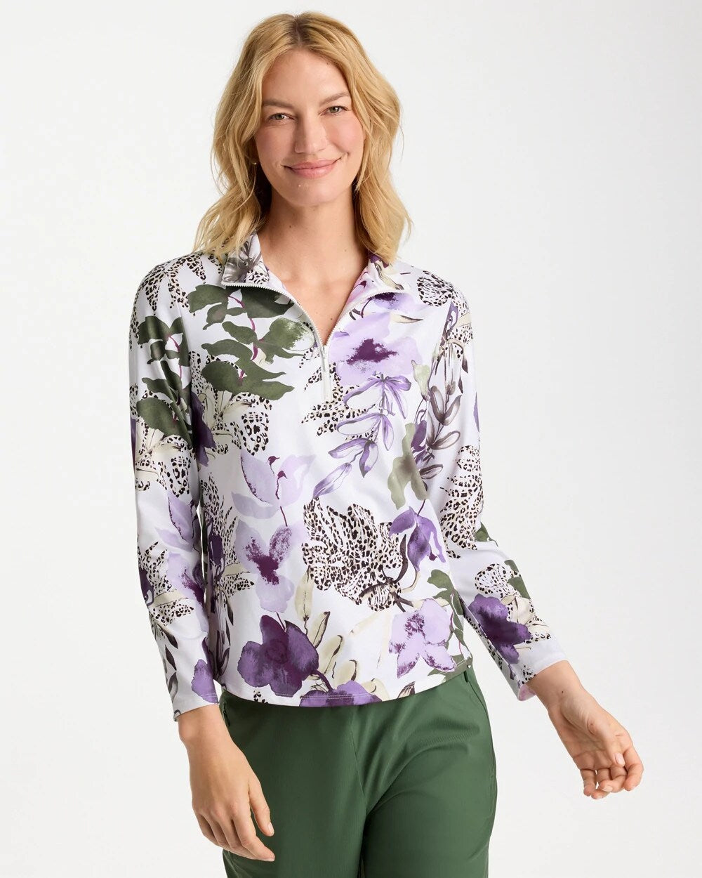 Zenergy UPF Violet Aura Half Zip