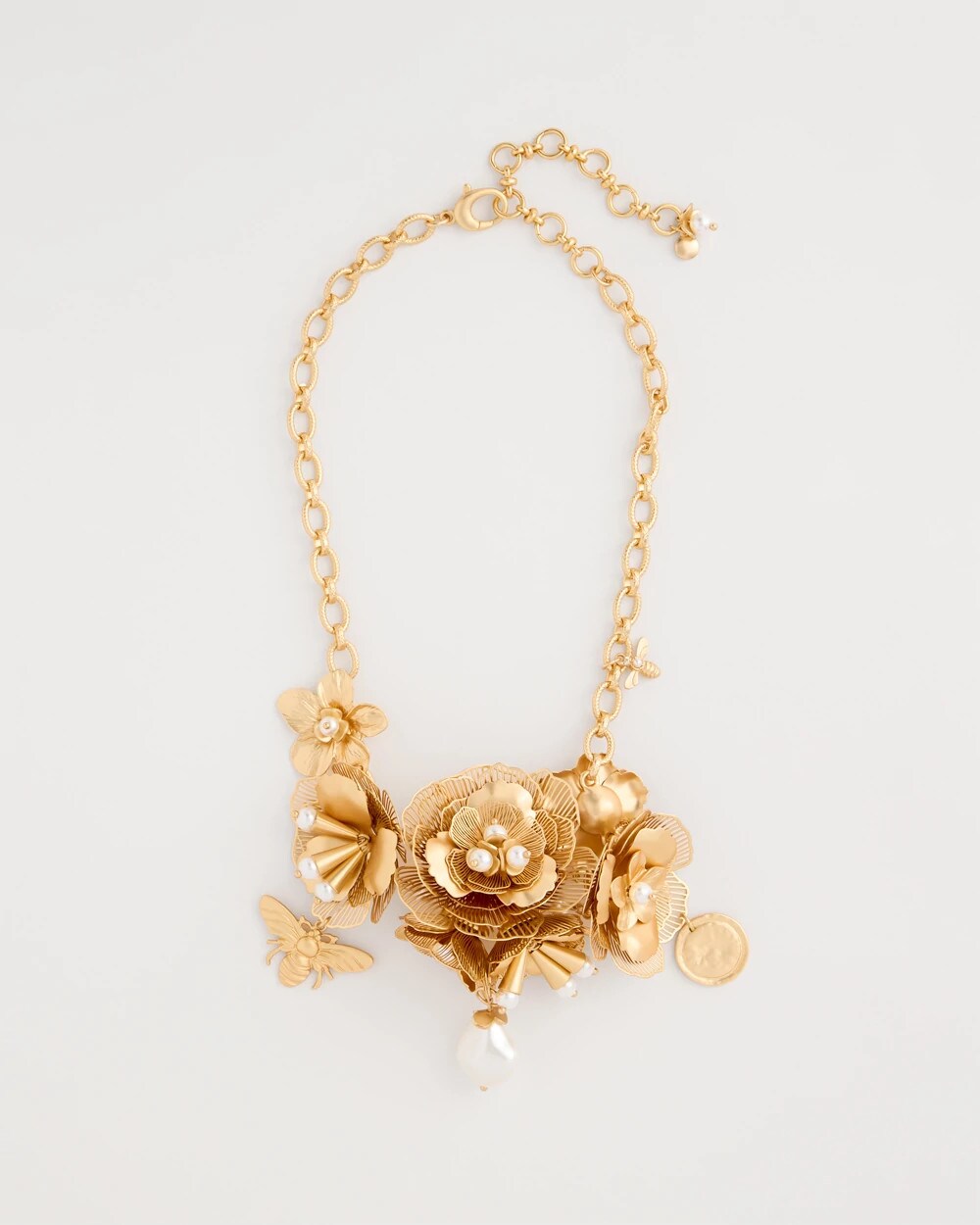 Chico¡¯s Originals Filigree Flower Bib Necklace