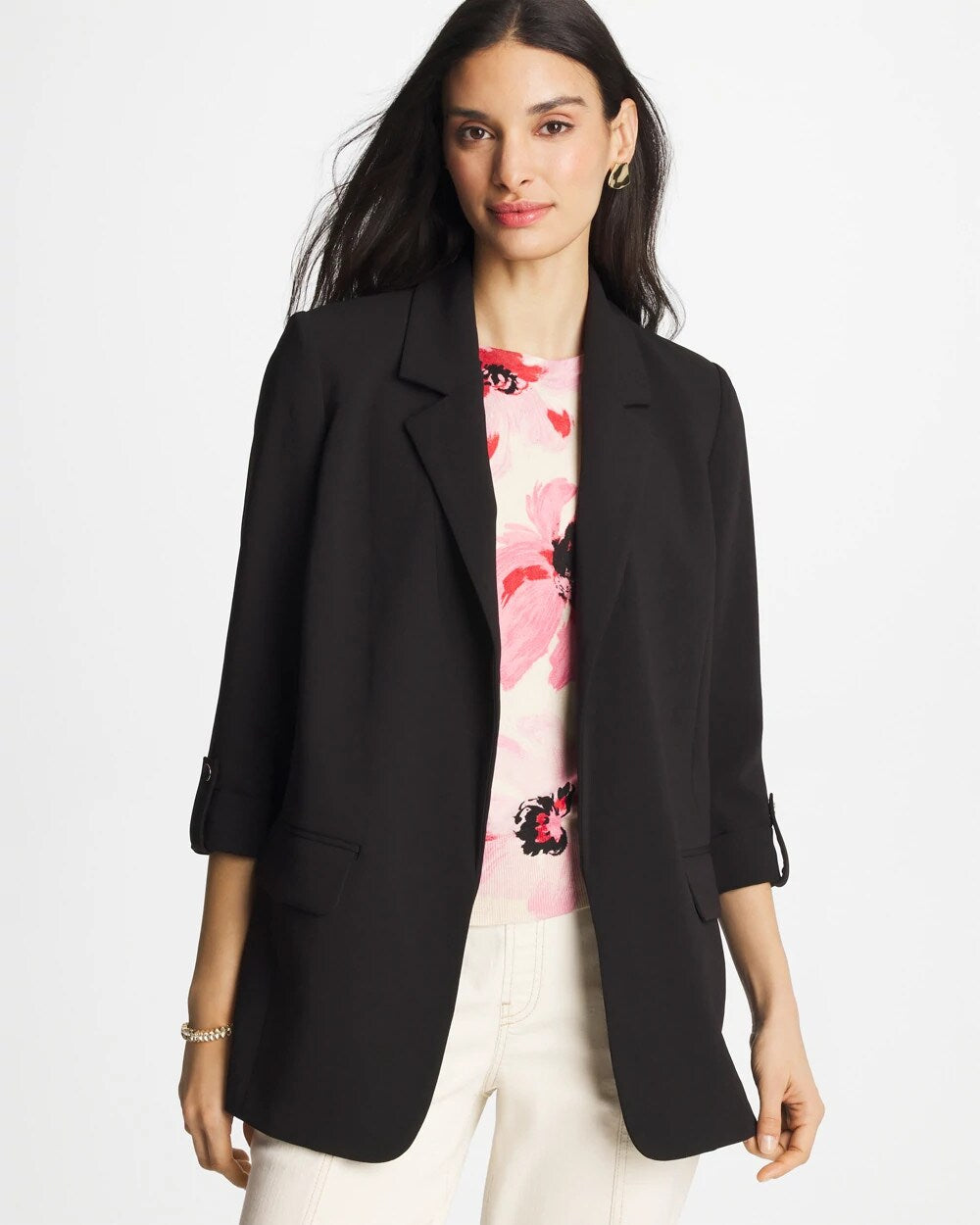 Boyfriend Crepe Blazer