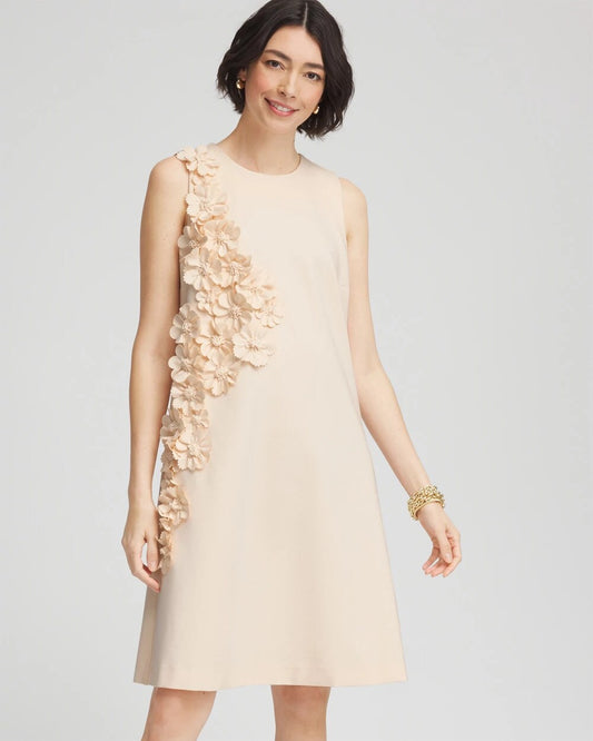 Appliqu¨¦ Ponte Knit Dress