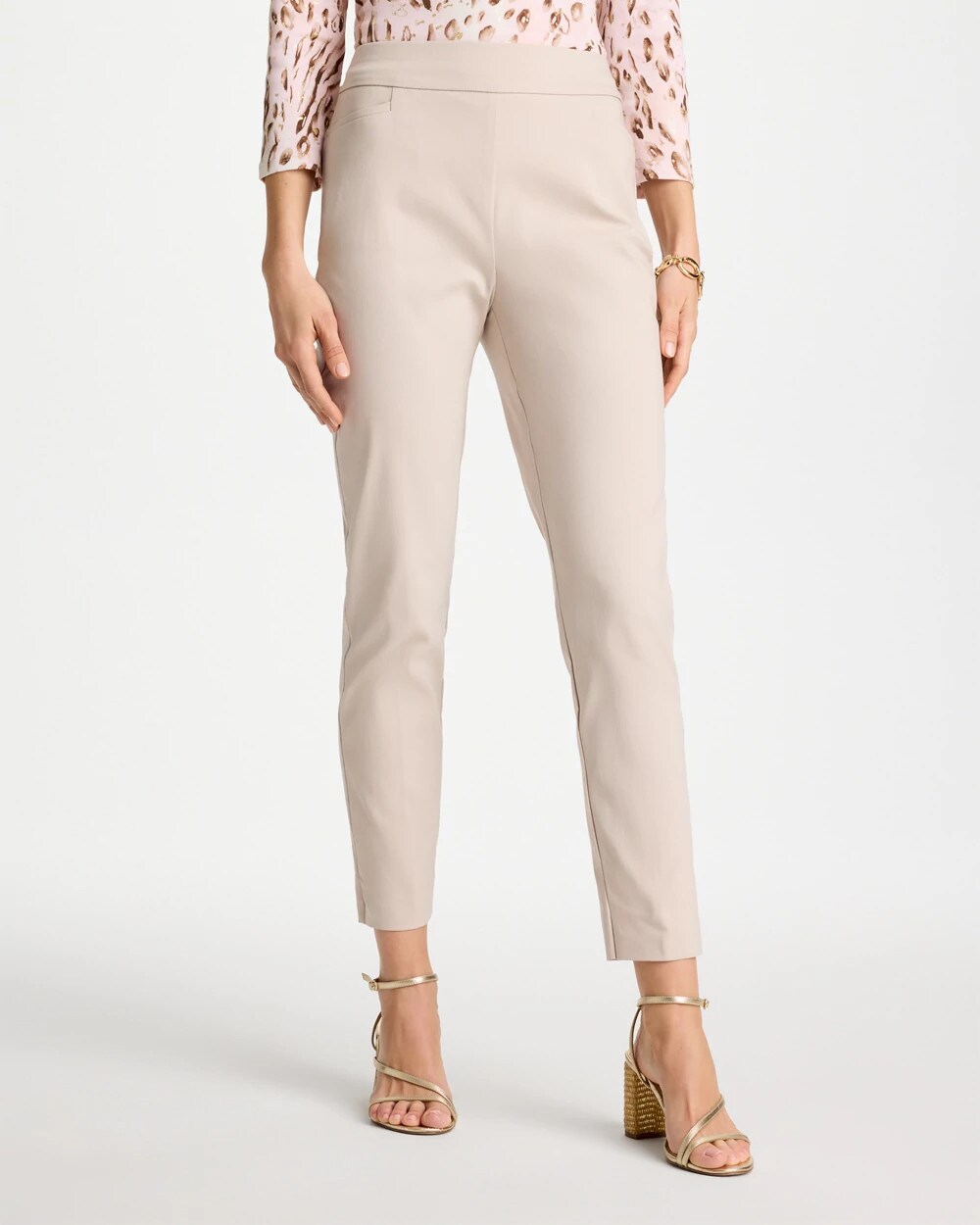 Brigitte Slim Pull-On Ankle Pants
