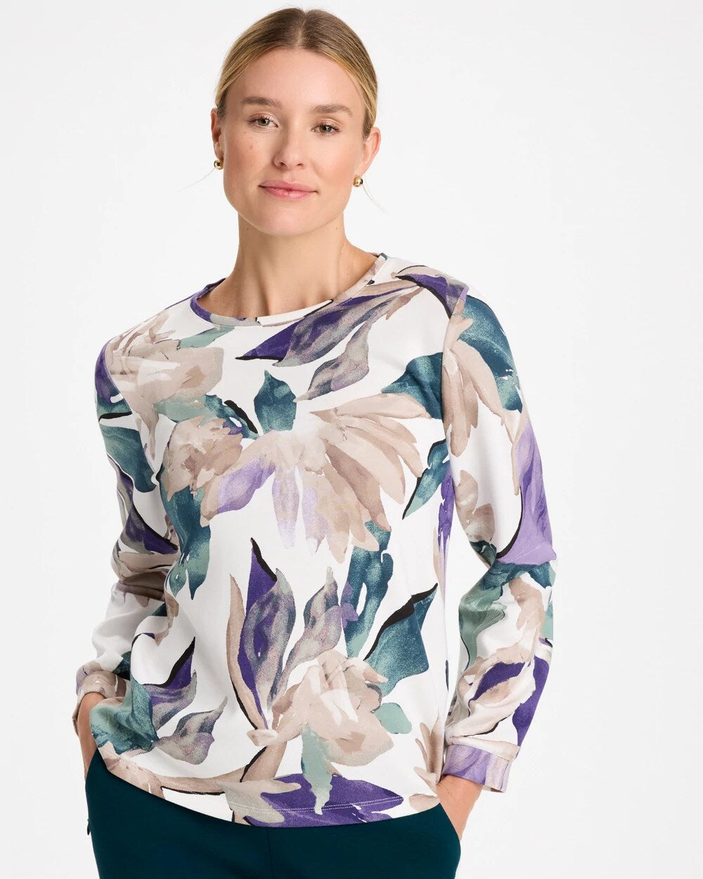 Zenergy Soft Garden Long-Sleeve Top