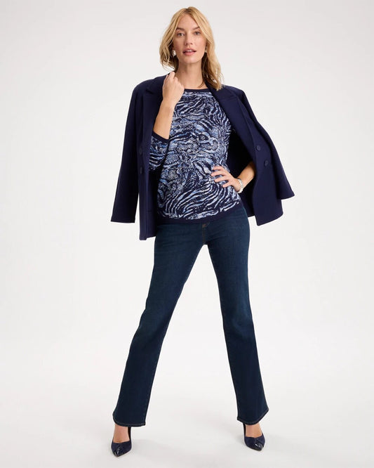 Pull-On Slim Bootcut Jeans