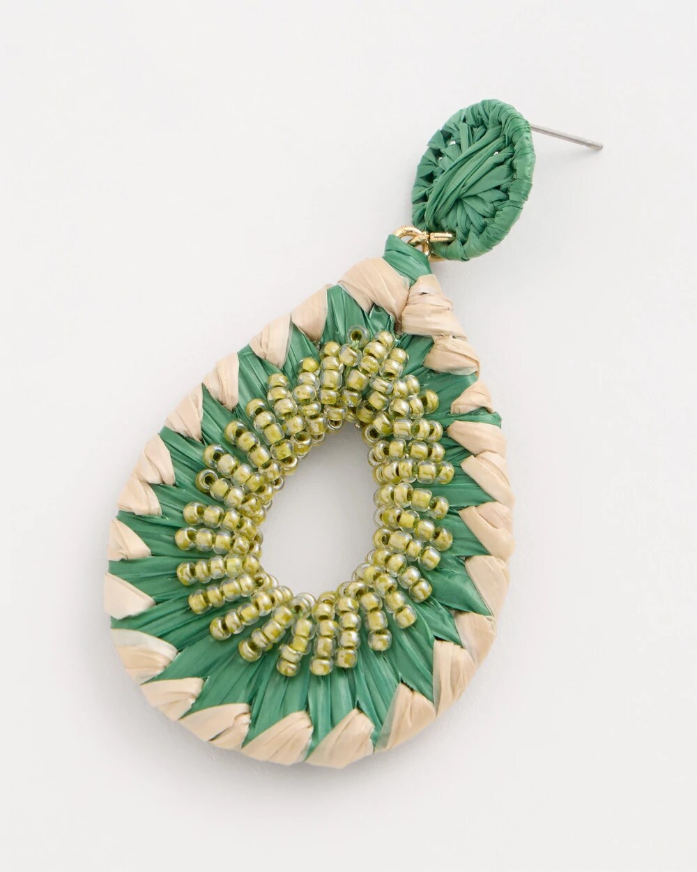 Thread Wrapped Teardrop Earrings
