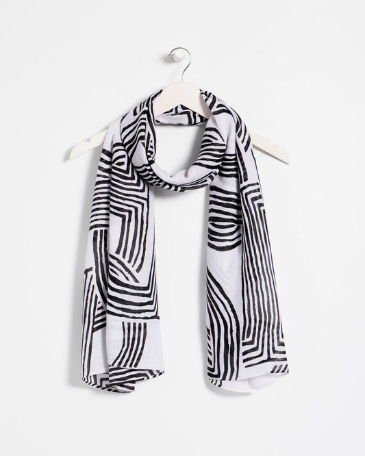 Geo Printed Oblong Scarf