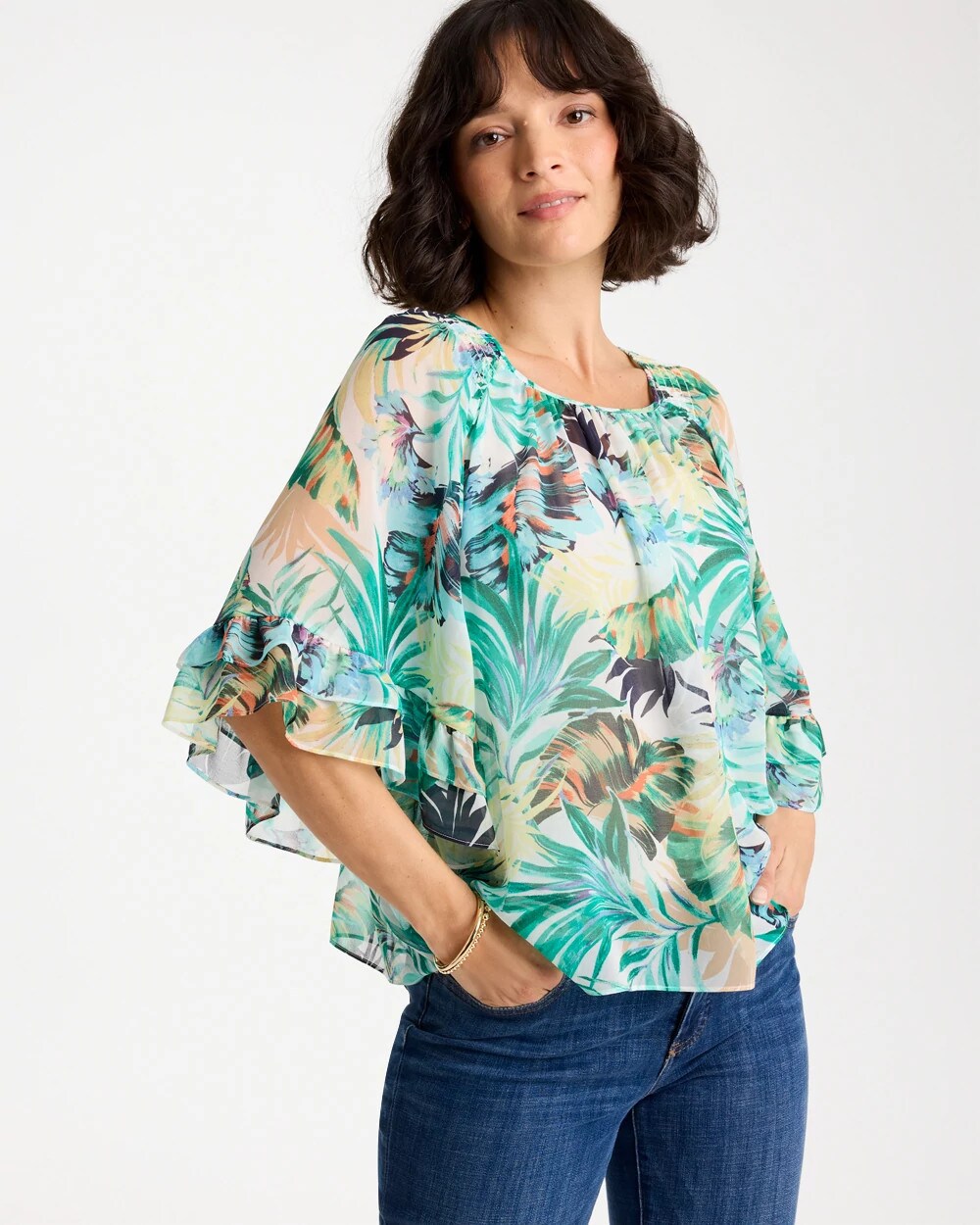 Lido Love Georgette Swing Blouse