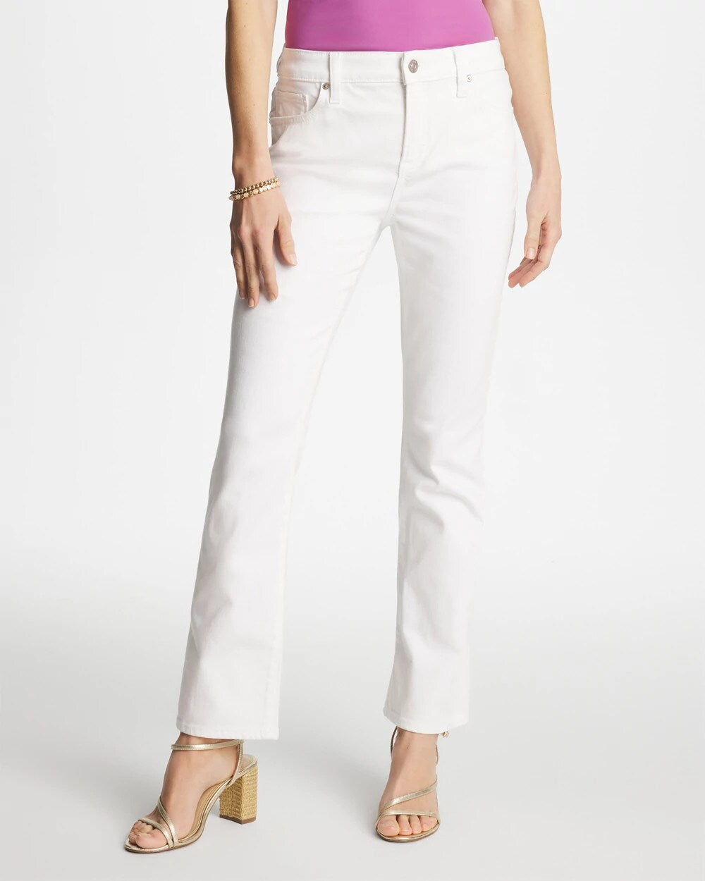 Cropped Girlfriend Kick Flare Jeans