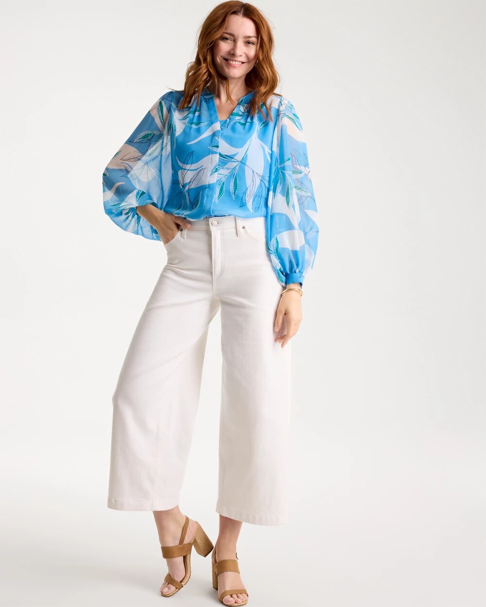 Caye Spray Georgette Blouse