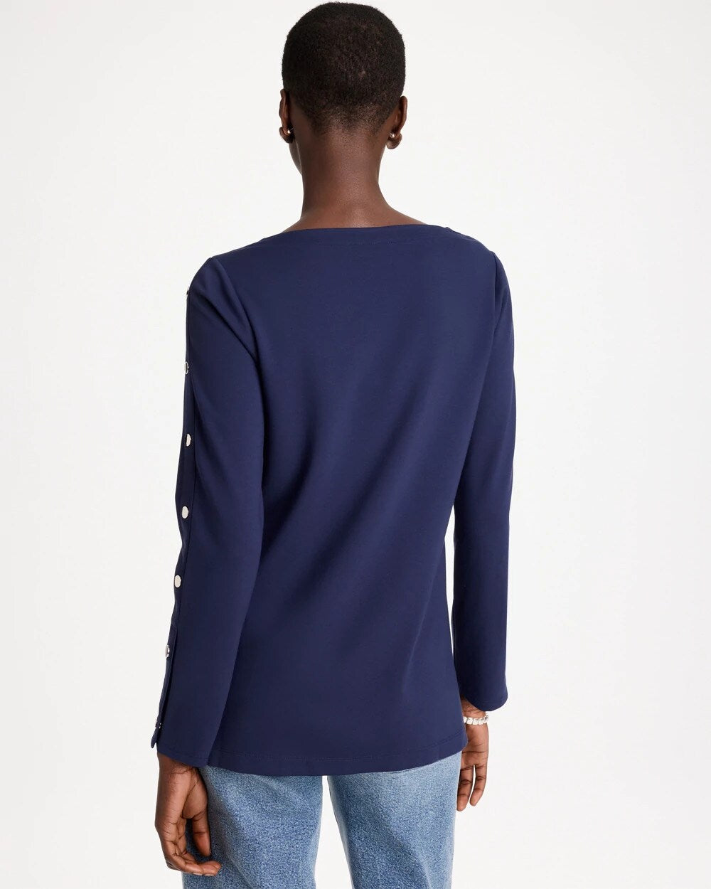 Ponte Button Sleeve Tunic