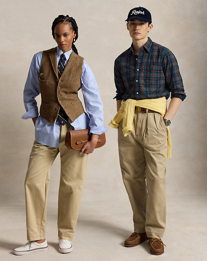 Whitman Relaxed Fit Pleated Trouser Khaki
