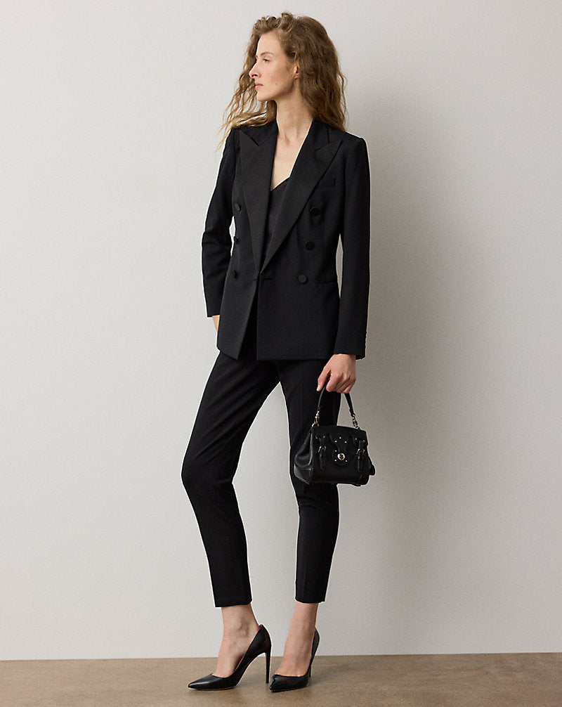 Callahan Wool Barathea Tuxedo Jacket Black