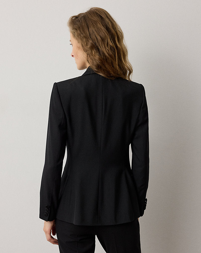 Callahan Wool Barathea Tuxedo Jacket Black