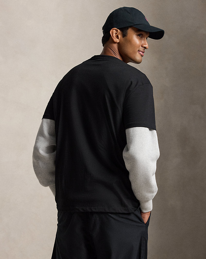 Pink Pony Classic Fit Jersey T-Shirt Polo Black